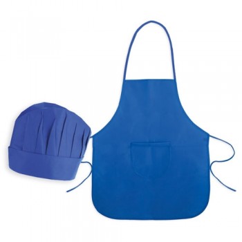 1077T-SET-INFANTIL-DELANTAL--GORRO-NON-WOVEN